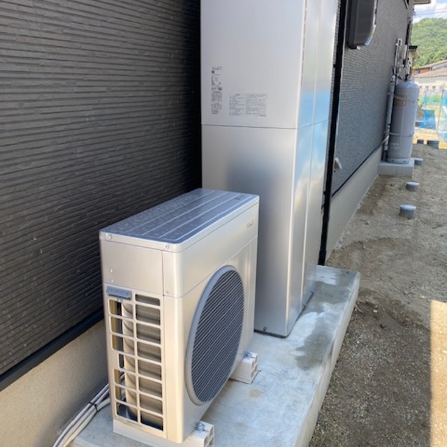 福山市　某新築住宅　ガス設備及び床暖房設備、衣類乾燥機設置工事の画像